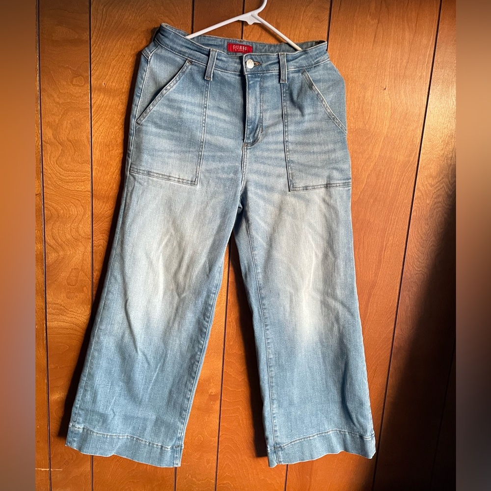 Guess Wide Leg High Waist Jeans Size US 27 EUC